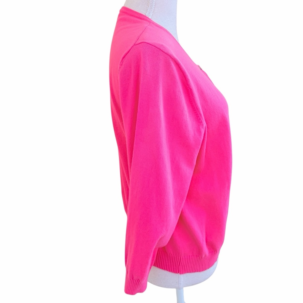 Boden Pink Scoop Neck Button Front Cardigan 18 - Picture 5 of 9